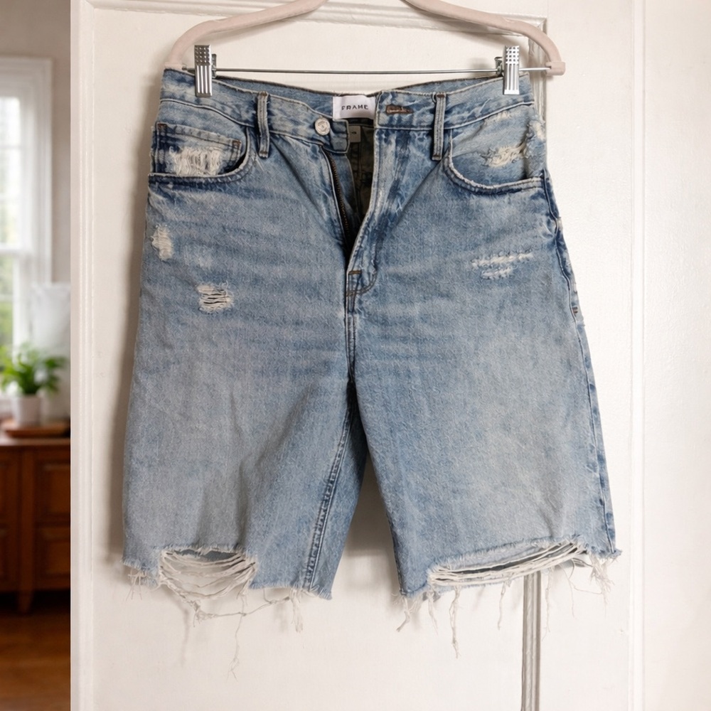 Frame Denim Light Blue Women's Cutoff Shorts